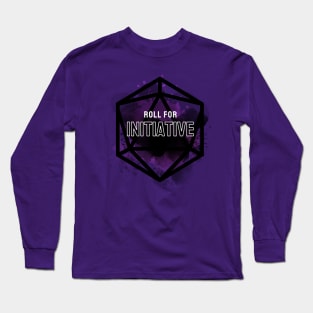Roll for Initiative Purple Long Sleeve T-Shirt